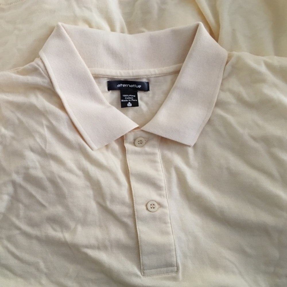 NWOT Men's XXL light yellow polo